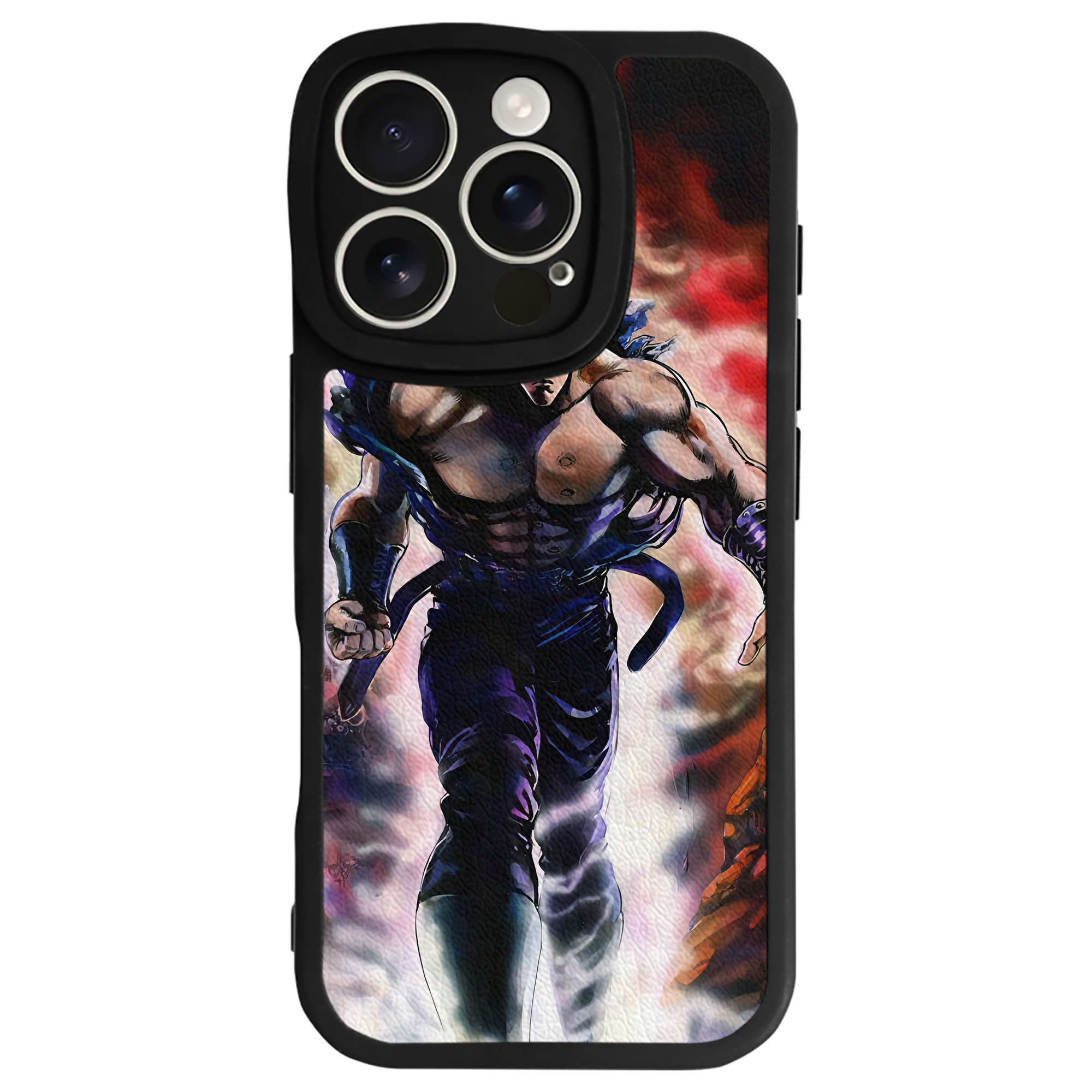 （画像用） 北斗の拳 Fist of the North Star 【iPhone 16シリーズ対応】シリコンスマホケース（レザー調） 材質：シリコン